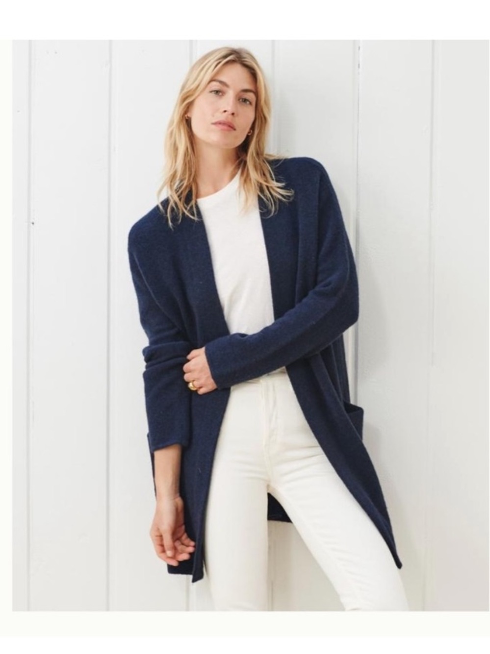 Jenni Kayne Sweater Coat Merino Wool Yak Blend XS FLAWED